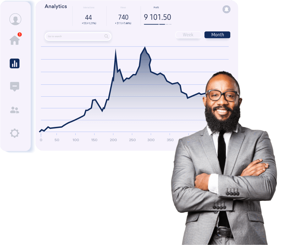 law firm accounting - lawyer with chart of accounts dashboard